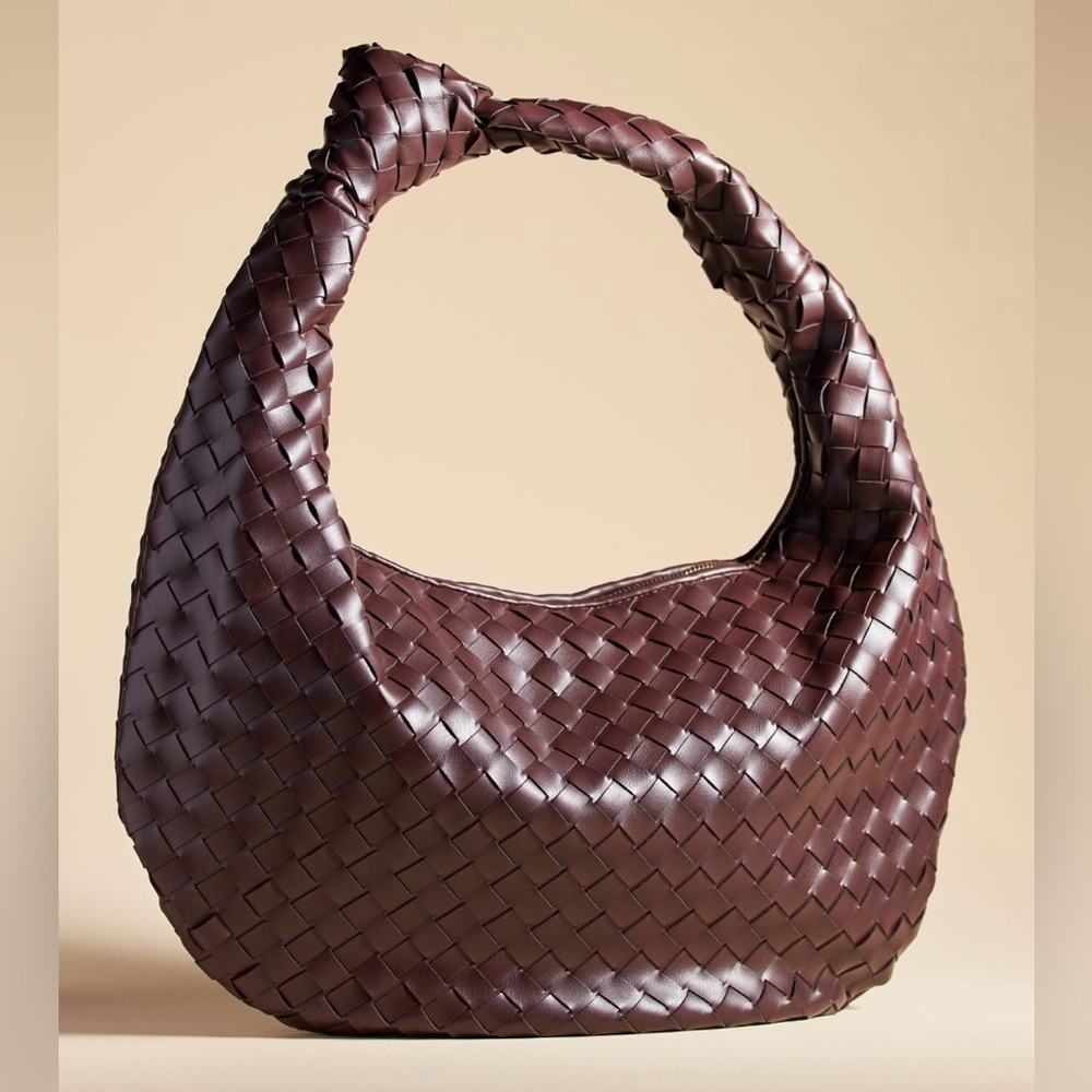 The Oversized Brigitte Satchel - Chocolate Brown